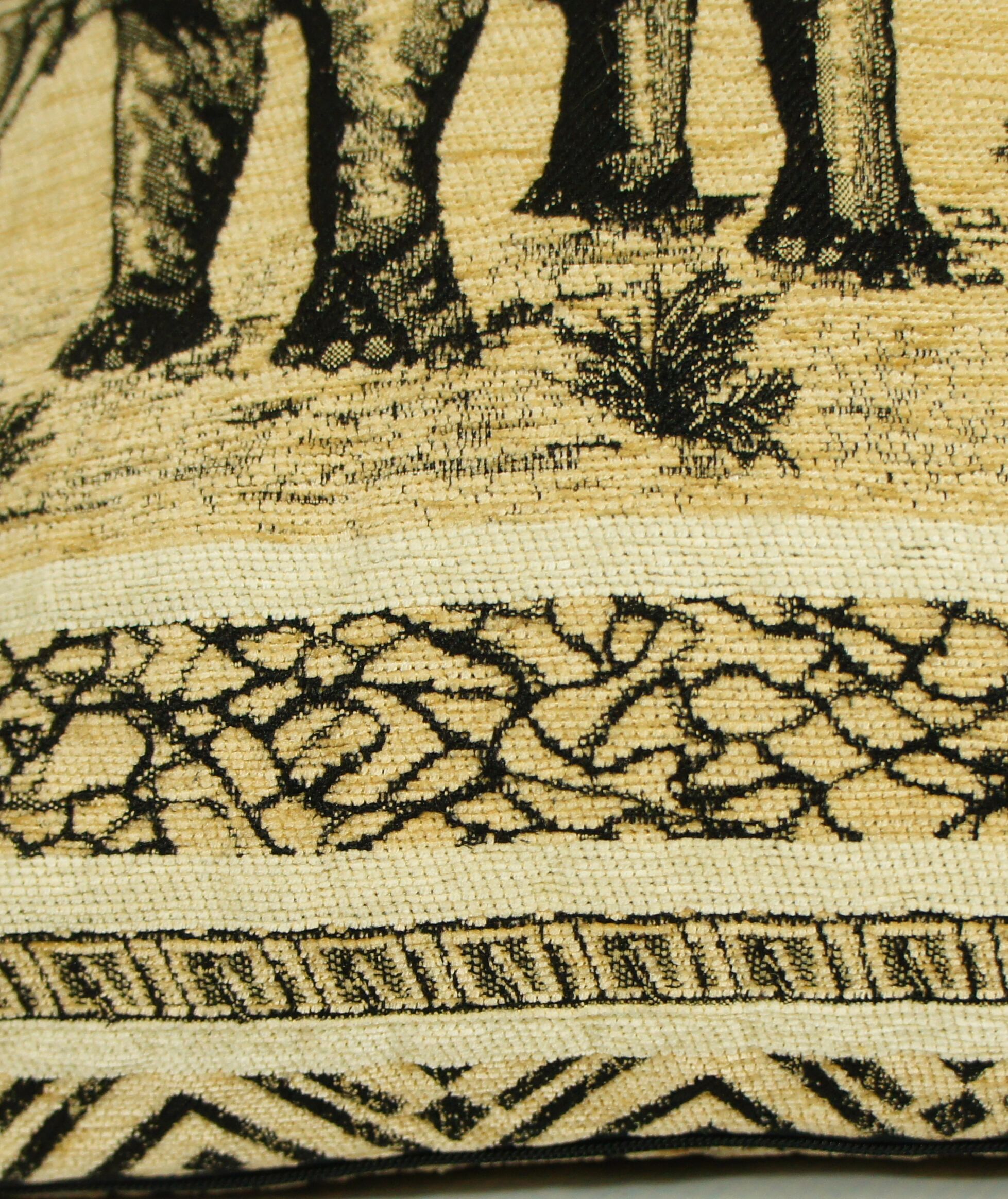 Ethnic velvet elephant cushion