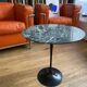 Side table/guéridon Tulipe - Knoll - Verde Alpi marble