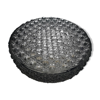 Vintage round glass ceiling lamp