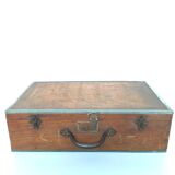 Old wooden suitcase