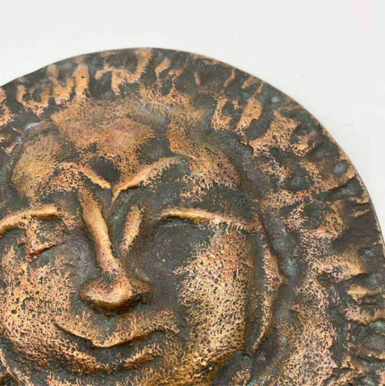 Soleil de bronze 5 / sculpture murale, 1950s