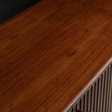 Modernist slatted credenza, Italy, 1960s