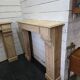 Wooden fireplace