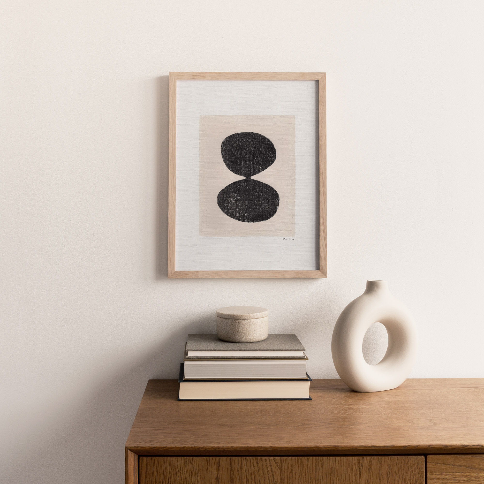Peinture sur papier M633 signée eawy