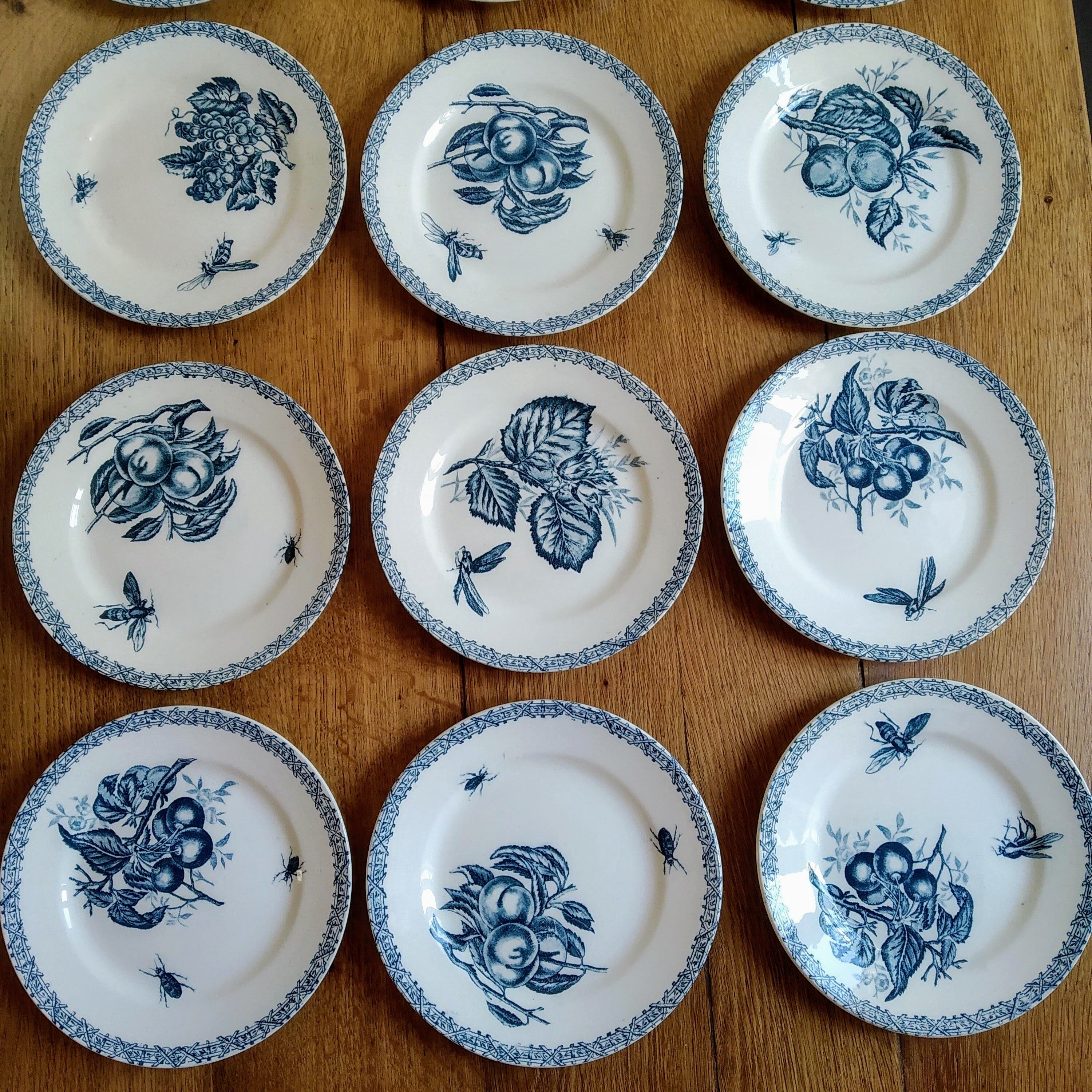 15 choisy the King dessert plates