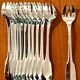 Christofle Cluny 12 oyster and shellfish forks