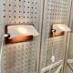 PAIR OF MODULAR SCANDINAVIAN DESIGN WALL LIGHTS 1950.