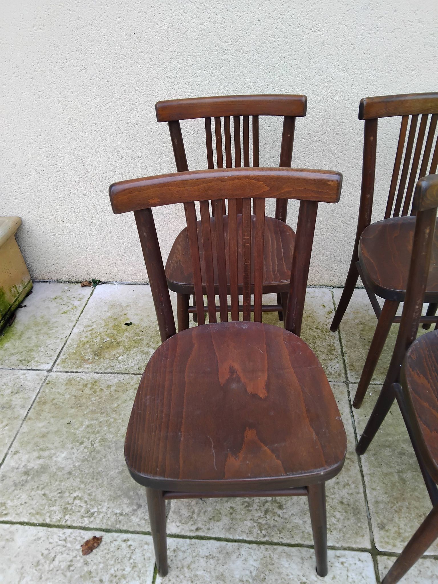4 chaises bistrot vintage