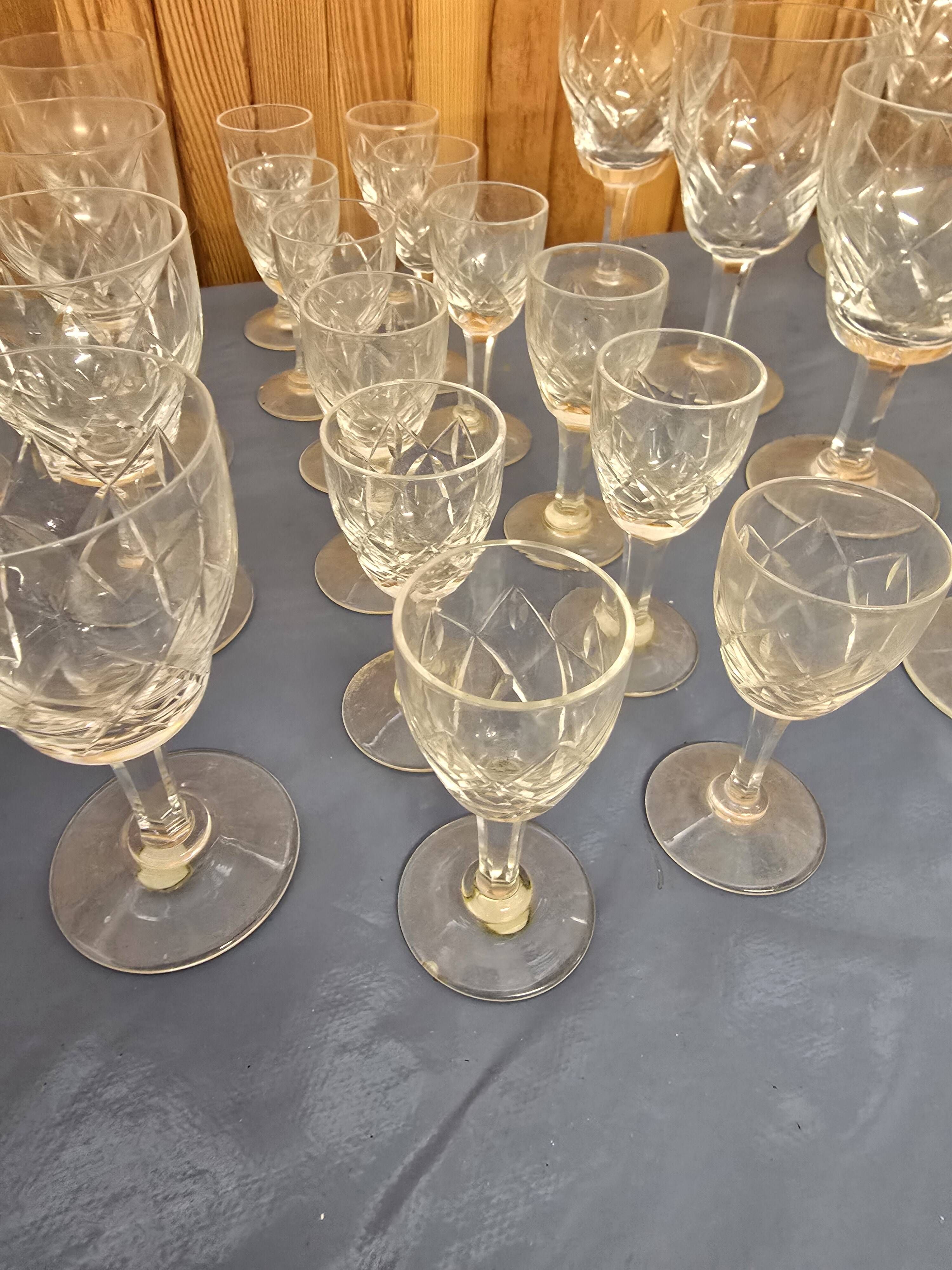 Service en cristal de Lorraine 1950