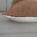 Housse de coussin bogolan terracota