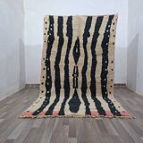 Handmade natural wool rug, size 150 x 250 cm