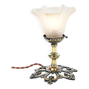 lampe de table en laiton