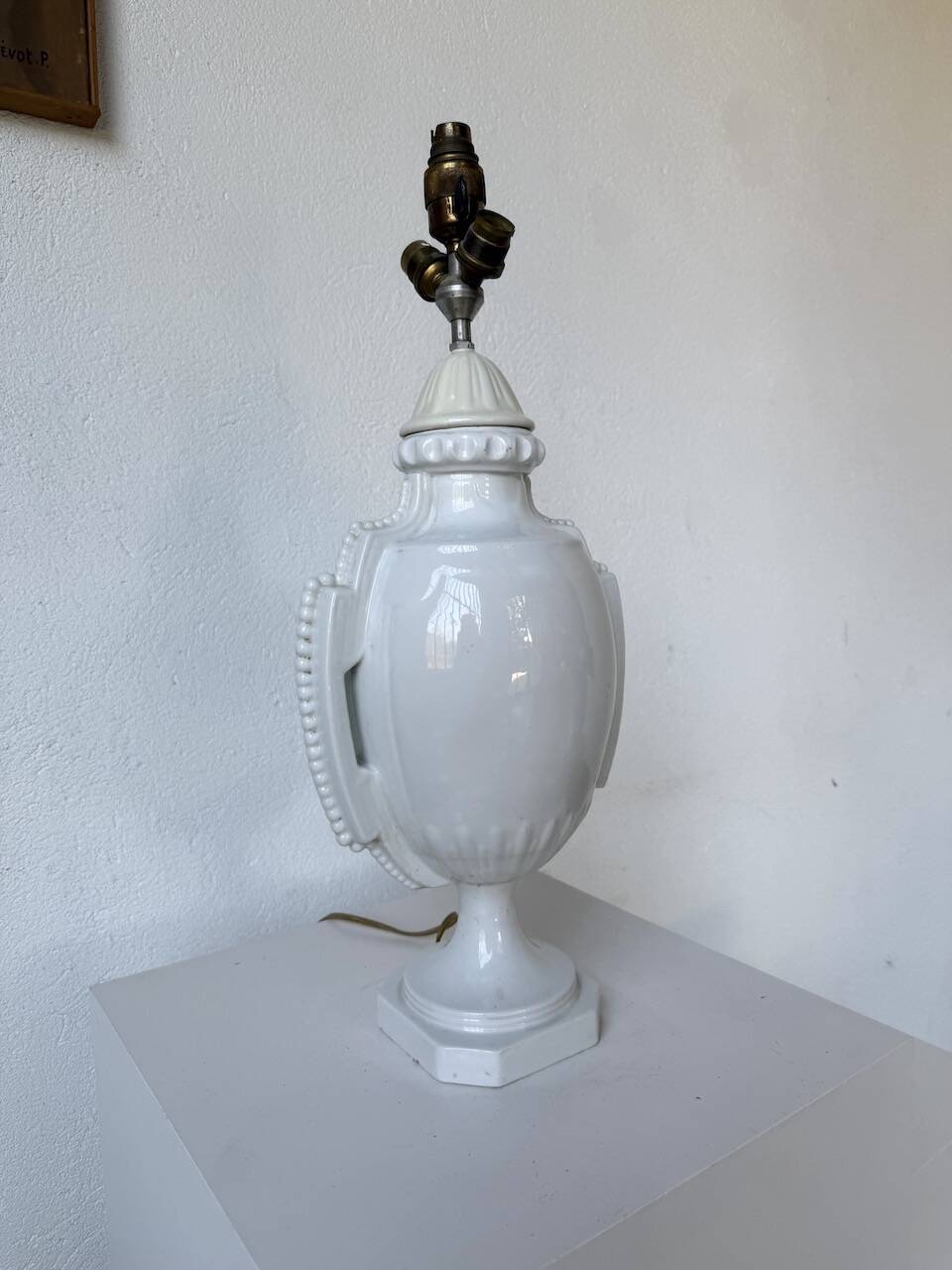 1940s ceramic lamp base