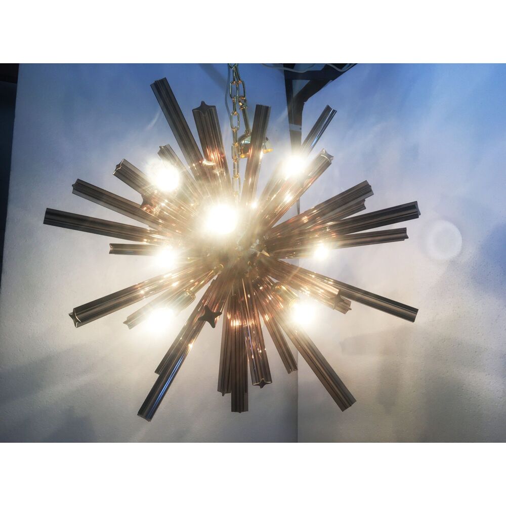 Sputnik “quadriedro” murano glass chandelier