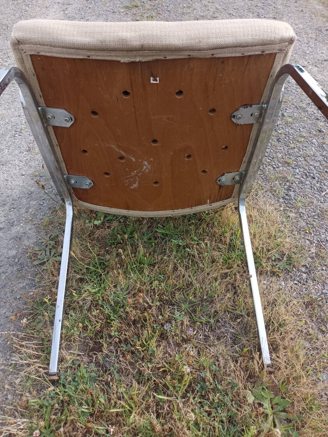 Fauteuil 60/70 chromé