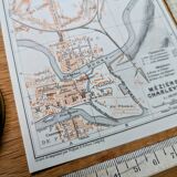Printed in 1908, map of Charleville-Mézières