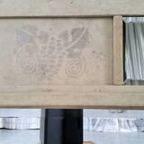 Patinated trumeau mirror