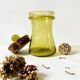 Bubble glass jar with lid, Biot glassware