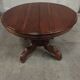 Table round central leg extensions oak end 19 th