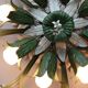 Vintage ceiling lamp, floral design, 1980s, Italy