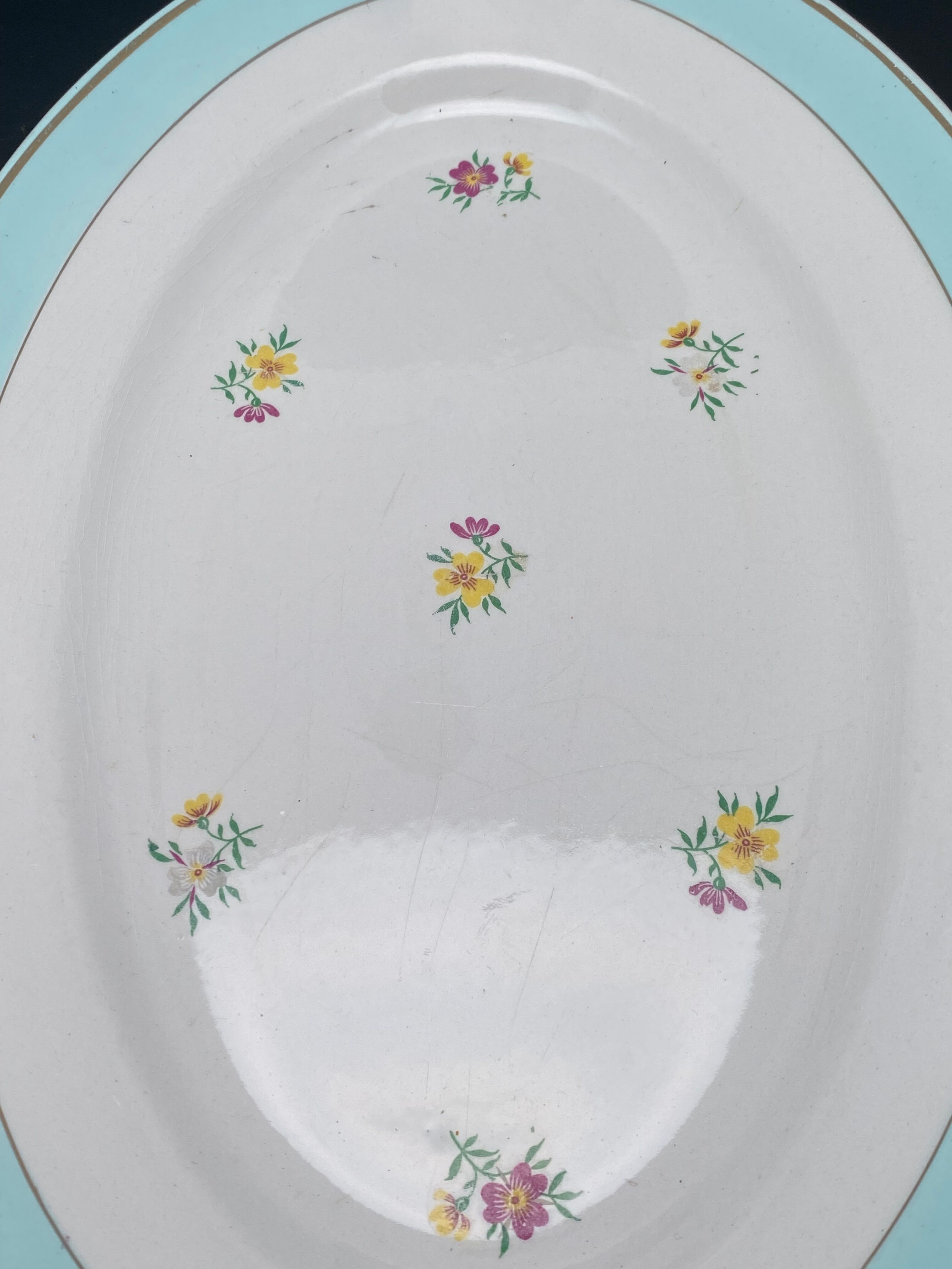 Lunéville half-porcelain serving dish