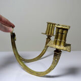 Chandelier mural 2 flames style High Era 19th century gilded bronze "in the financial style"