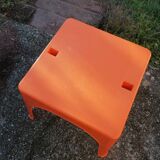 Children's orange table and chair set Progarden Italy