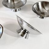 6 Guy Degrenne ice cream cups, 1970s-1980s