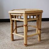 Octagonal bamboo table