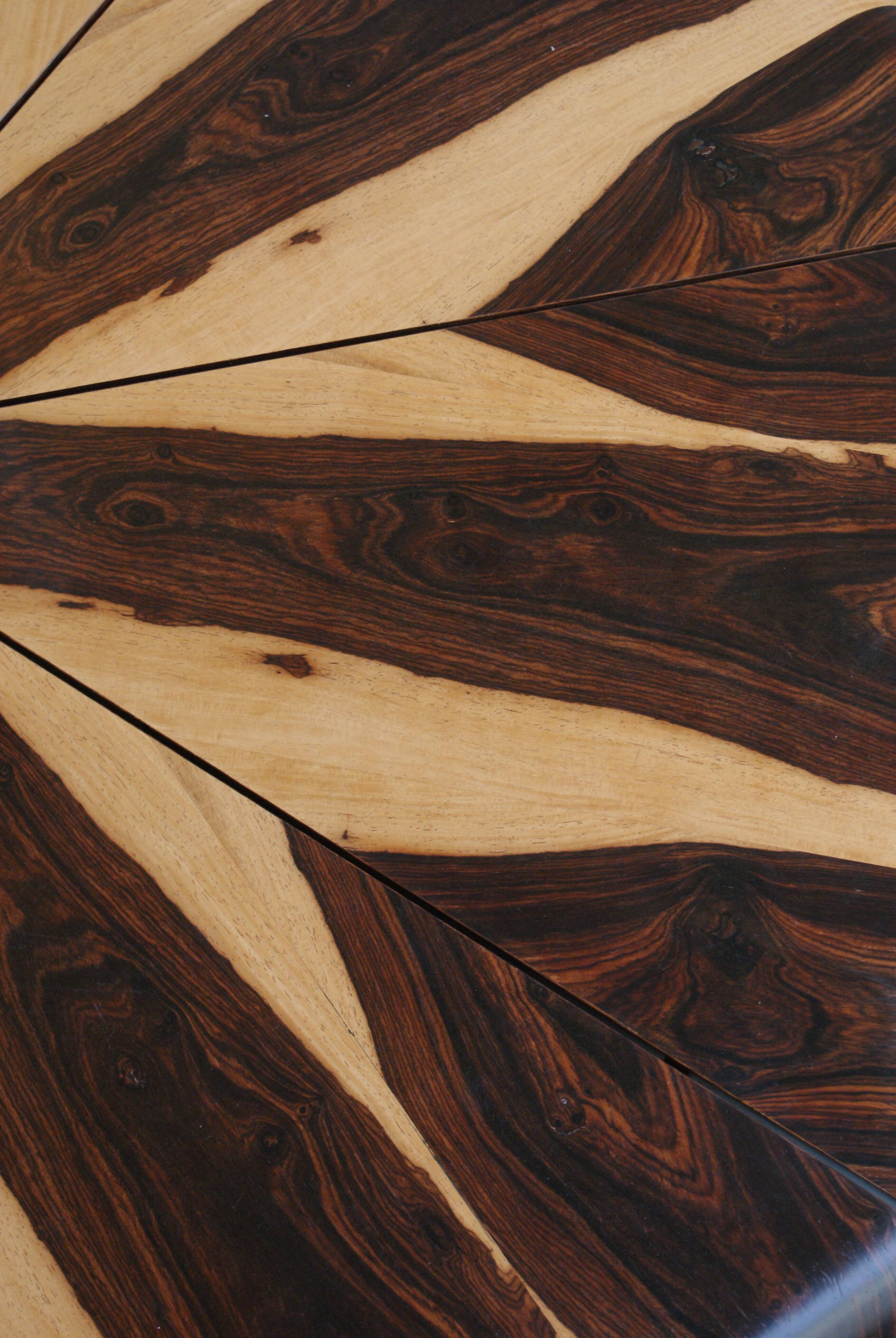 Petala Coffee Table in Cocobolo Wood by Jorge Zalszupin, Latelier Brazil, 1959