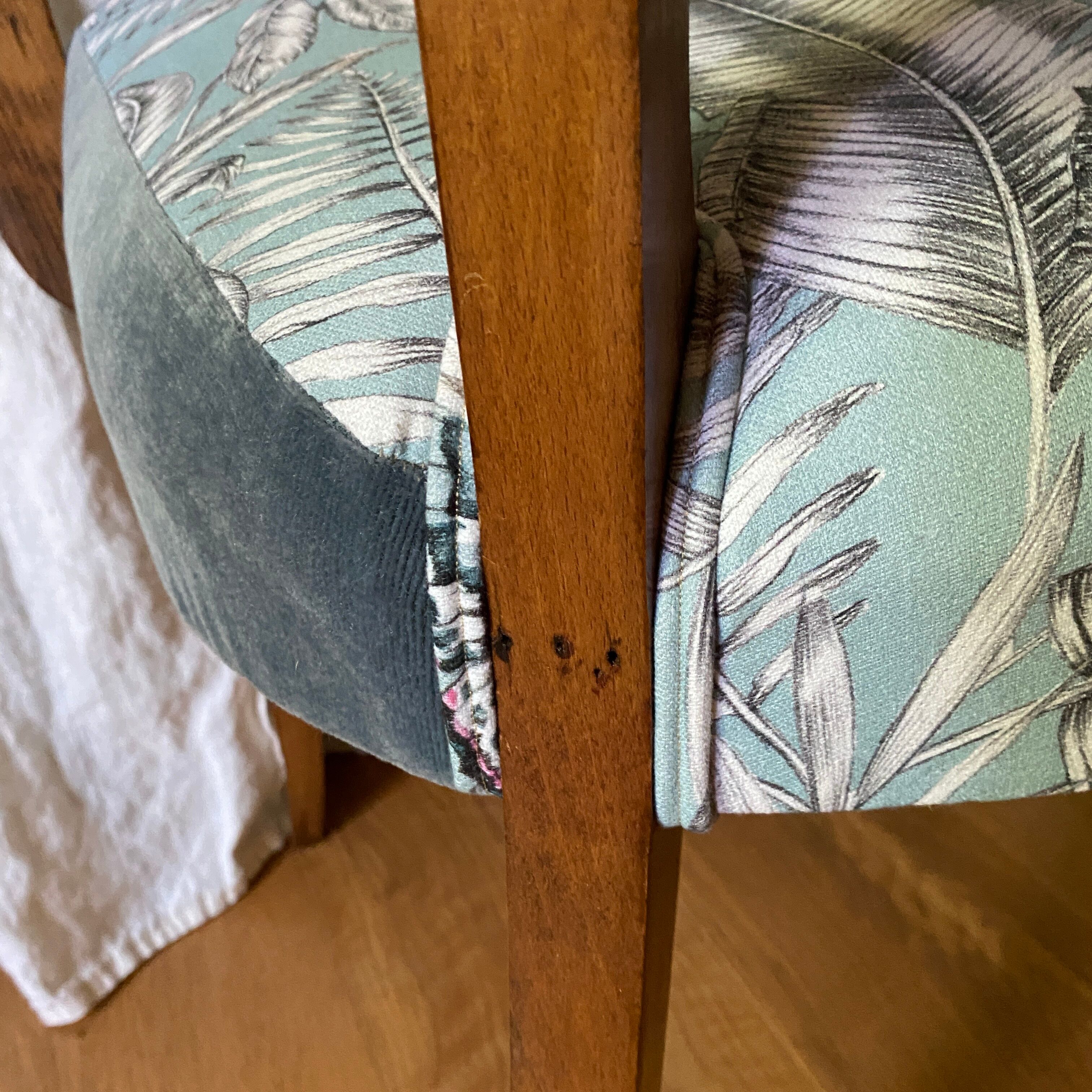 Armchair bridge Fabric "Bohemian" by Thévenon