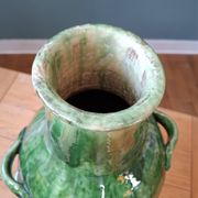 Varnished terracotta jar