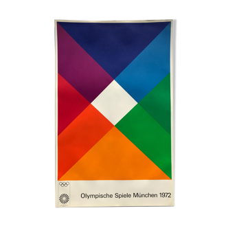 Bill Max (1908-1994) Olympische Spiele München, 1972. Original poster
