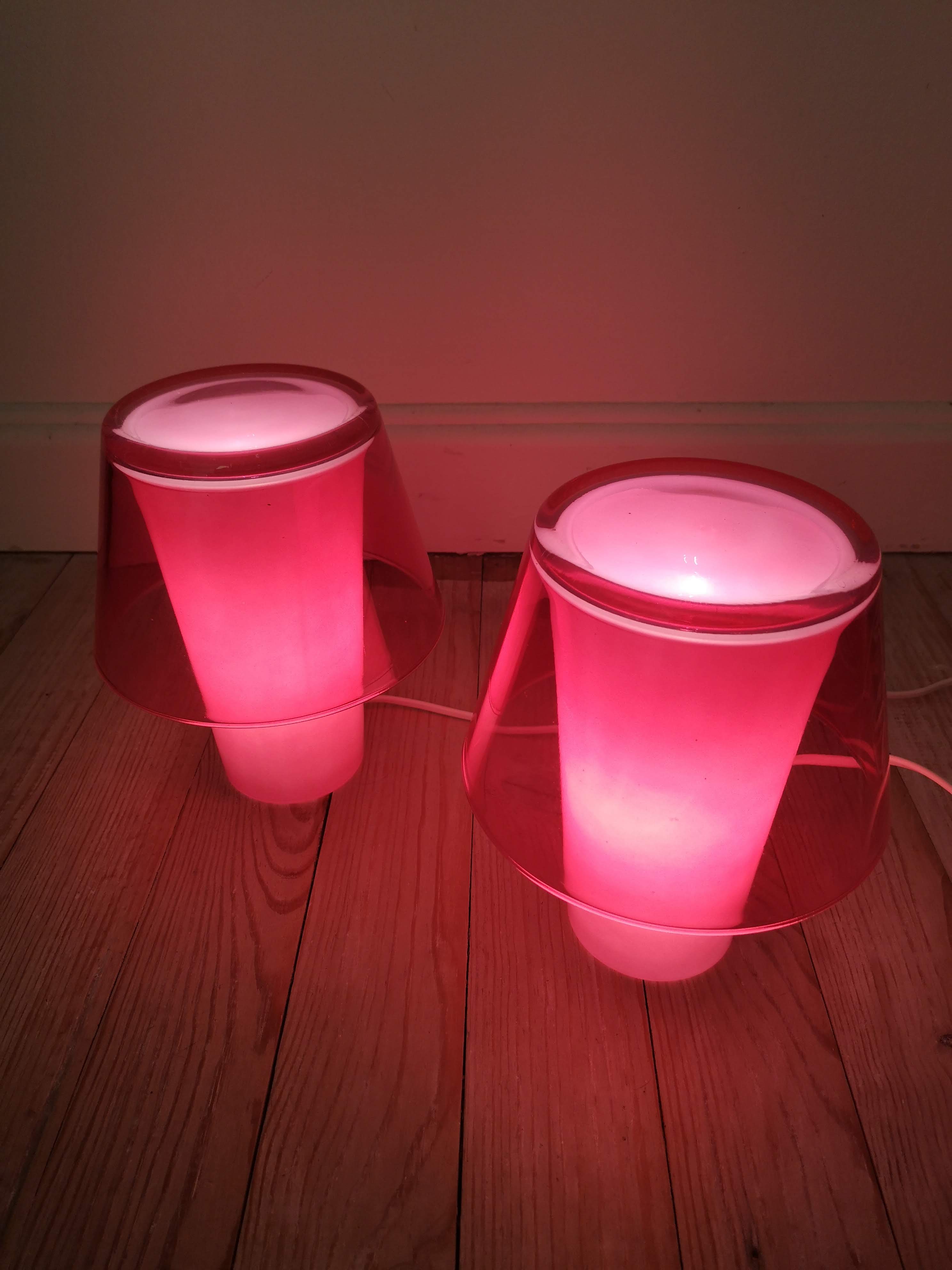 Duo of lamps ikea model gavik vintage