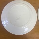 Vintage Montereau Hbcm plate pair