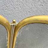 Antique 1920s vintage brass fireplace screen