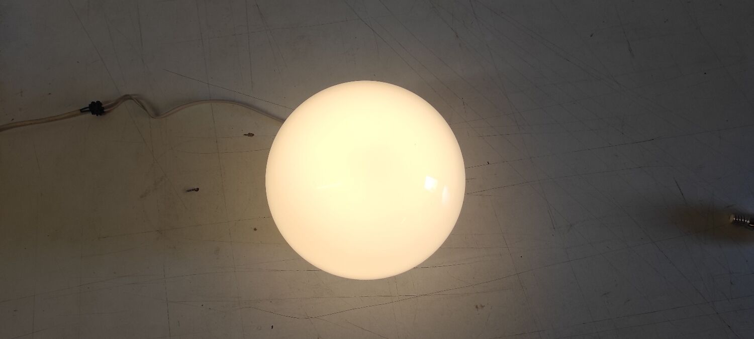 Art Deco ceiling light or wall light with opaline globe, diameter 20 cm.