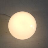Art Deco ceiling light or wall light with opaline globe, diameter 20 cm.