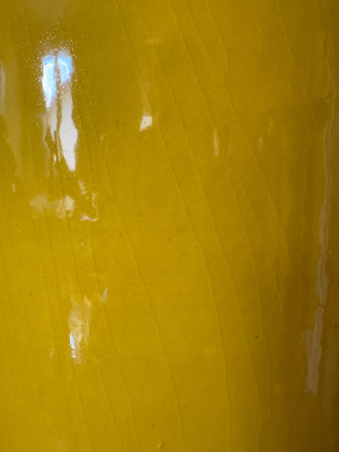 Large yellow vase West Germany 70s