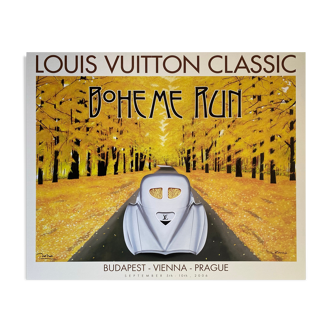 Affiche Razzia Louis Vuitton Classic - Boheme Run - Signé par l'artiste - grand format - on linen