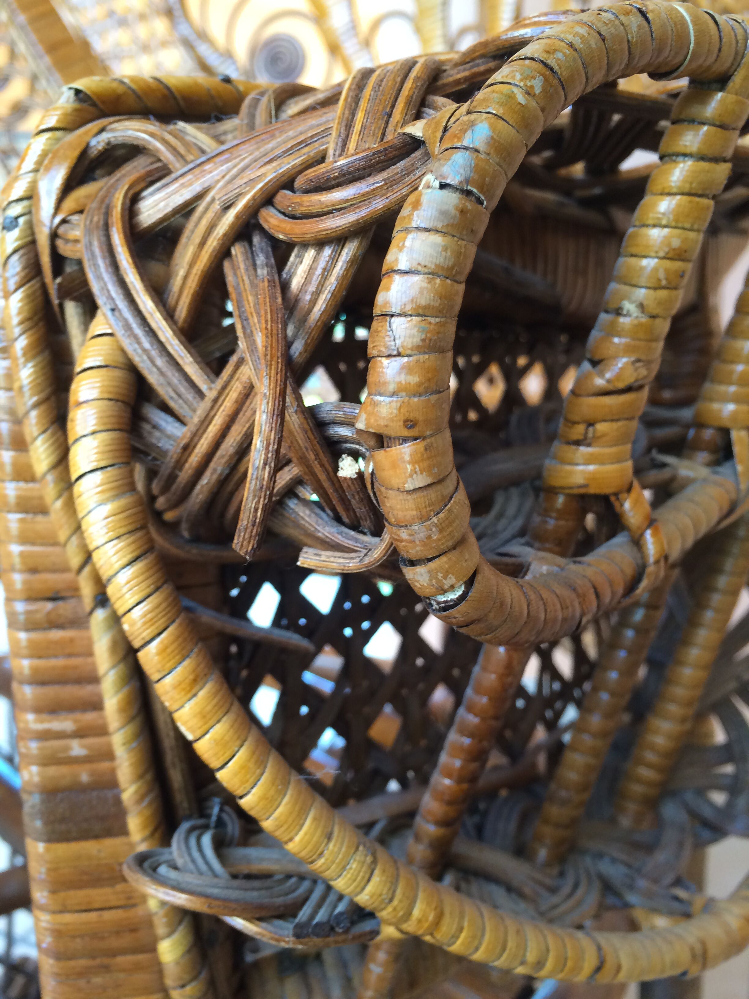 Emmanuelle Peacock vintage armchair 70