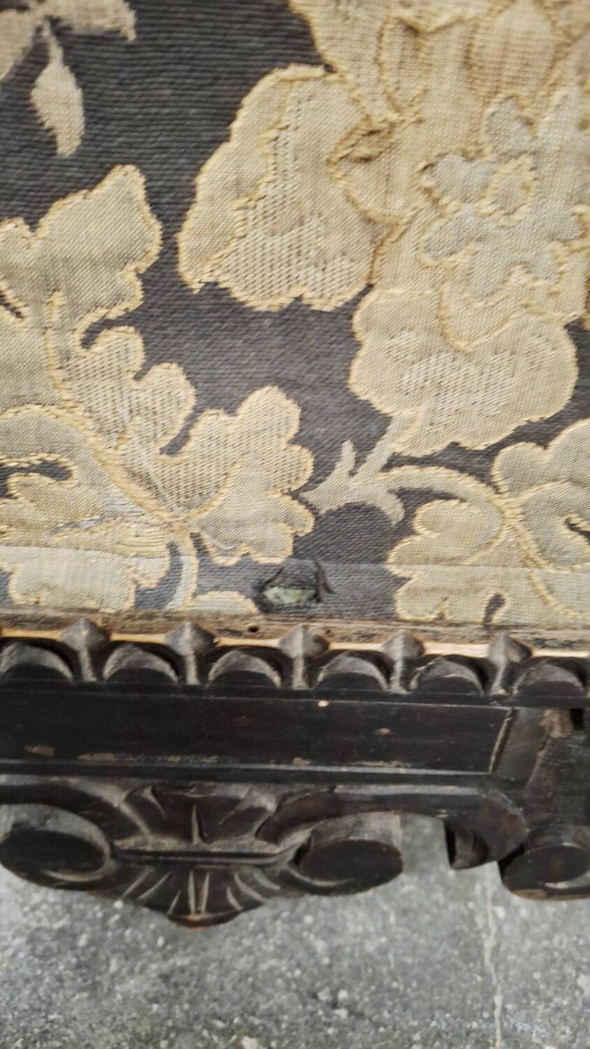 Antique Hand-Carved Wooden Room Divider