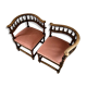 Pair of Renaissance-style corner chairs