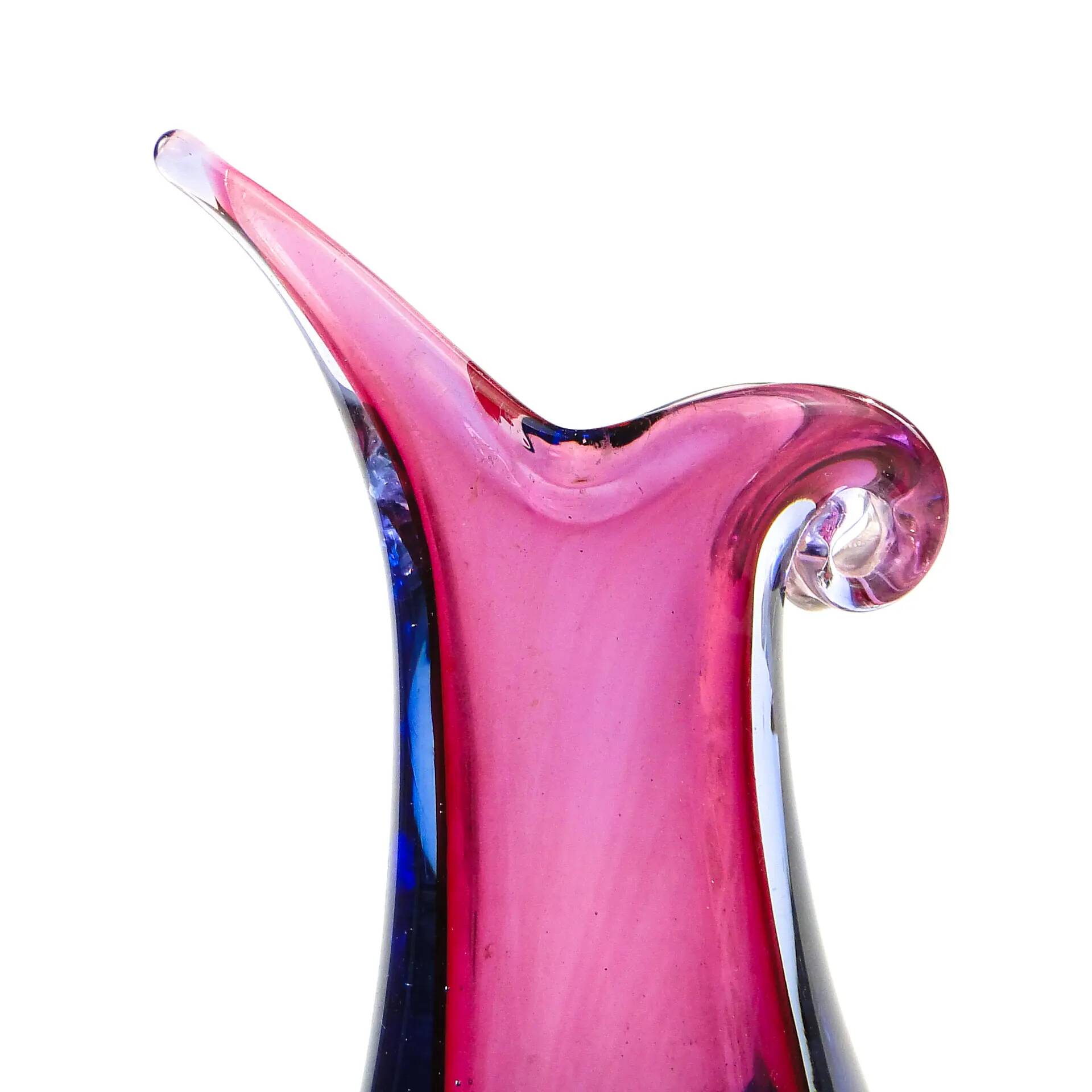 Vase de Murano, moderne du milieu du siècle, en verre, Mandruzzato, Italie, années 1950