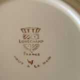6 old Longchamp earthenware soup plates