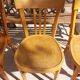 4 Baumann bistro chairs, different shades, vintage