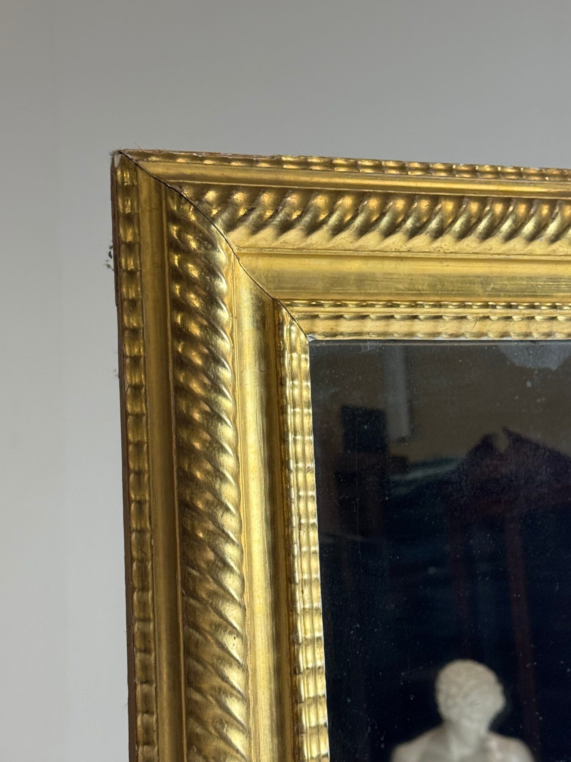 Miroir à cadre ondulé français 187 cm