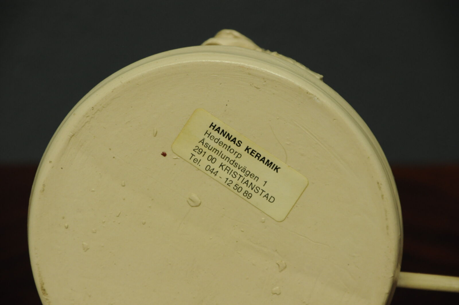 Ceramics, Lamp Signed Hannas Keramik Kristianstad