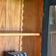 Black display cabinet