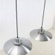 Set of 2 Belid pendant lamps / Danish modern design / aluminium / 1980s / Primus